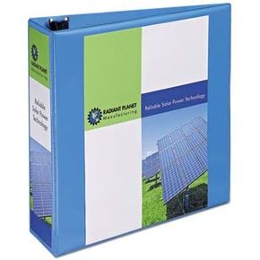 Avery Products - Avery - Nonstick Heavy-Duty Round Ring View Binder, 3" Capacity, Light Blue - Sold As 1 Each - Create a customized front cover and spine that showcases your personal touch. - Nonstick, archival-safe material won't lift ink or toner off of