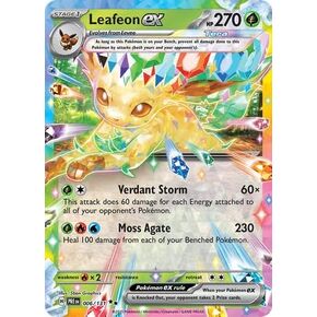 Pokemon - Leafeon ex 006/131 – Prismatic Evolutions – Tera Double Rare - Single Card
