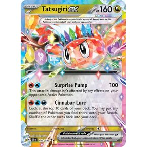 Pokemon - Tatsugiri ex 142/191 - Surging Sparks – Tera Double Rare – Foil Single Card