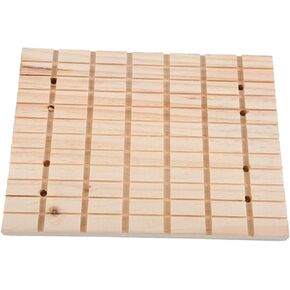 POPETPOP Small Pet Grinding Plate Wooden Nail Grinder for Rabbits Chinchillas and Guinea Pigs Durable Scratching Board for Comfortable Play Grooming