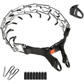 Prong Collar for Dogs,Adjustable Dog Training Collar for Small Medium Large Dogs, No Pull Dog Collar(S,10"-14")