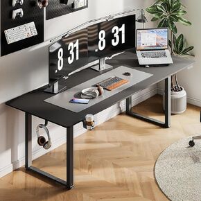Standing Desk, 71x32 Inches Rectangle Stand Up Desk with 4 Legs, Dual Motor and Memory Controller, Adjustable Height from 28-46 Inches for Home and Computer Workstation, White