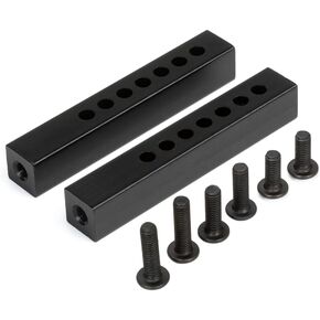 Metal Bumper Holder Mounts Front Rear Replacement for 1/10 RC Crawler Car Axial SCX10 90046 Traxxas TRX4 TRX6 YK4102 (Round)