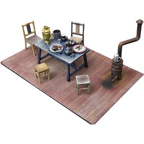 Mini Art MA35584 1/35 Eastern European Household Furnishings Tables, Chairs, Tableware, Stoves, Plastic Model