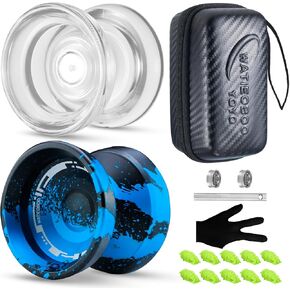 WATIEOBOOYOYO P02+M18 YoYo Perfect Set, Dual Mode yoyo (Professional Responsive and Non-Responsive), Suitable for Yo-yo Beginners Kids and Adult Professional Players, yoyo Tricks Performance