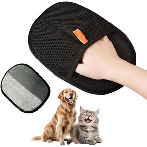 2025 Upgraded Pet Hair Removal Glove – Double-Sided, Reusable & Static Grooming Mitt for Cats & Dogs – Easily Remove Fur from Furniture, Couch, Carpet & Clothes