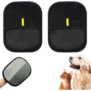 2PCS Pet Hair Removal Glove, 2025 New Upgrade Efficient Grooming Gloves for Pet Hair, Reusable Pet Hair Remover Glove, for Furniture, Carpet, Car Seat, Pet Grooming