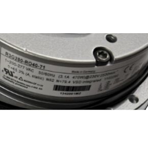 R3G280-RO40-71 200/277V 3.1A 470W 2530RPM coolig Fan