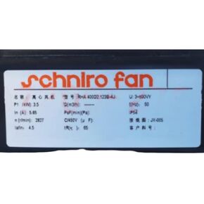 RHA400D2.123B-4J 690V 5.85A 3.5KW 2857RPM coolig Fan