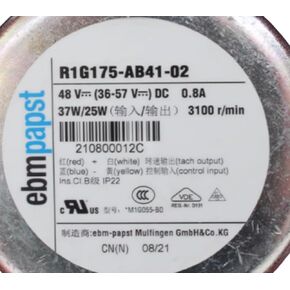R1G175-AB41-02 48V 0.8A 37/25W 3100RPM coolig Fan