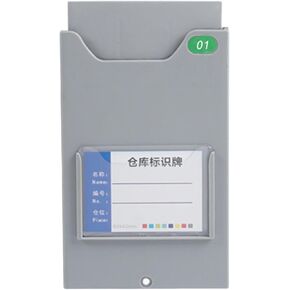Time Card Rack Holder with Screw for Employee Attendance in Factories, with 5 Pocket Slots