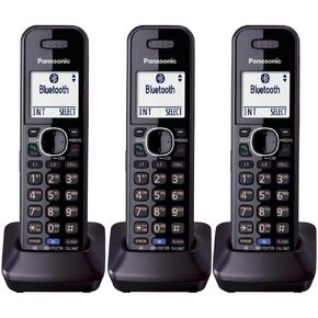 Panasonic KXTGA950B Dect 6.0 Handset 2-Line Landline Cordless Expansion Handset (3-Pack)