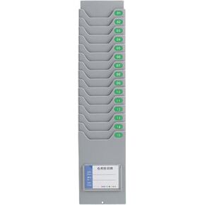 Wall Mounted Time Card Rack with Screws for Employee Attendance Tracking, with 30 Pocket Slots