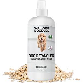 [Upgraded Version] We Love Doodles Dog Detangler Spray - Leave-in Conditioner for Dogs - Dog Detangling Spray - Dematting Spray for Dogs - Tangle Remover - Made in The USA - Large 16 fl oz (Unscented)