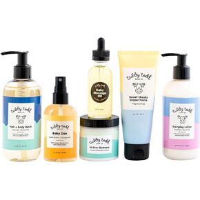 Tubby Todd 6-Step Sensitive Skincare Routine for Baby -The Newborn Gift Set - Standard Size Fragrance-Free in Kuwait