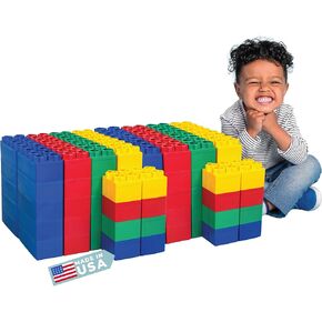 Big Blocks for Kids Ages 4-8, Indoor & Outdoor Blocks for Kids Jumbo Games, Large Building Blocks (24 PC) Beginner Set