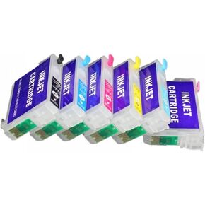 Refillable Ink Cartridge Compatible with Artisan 700 800 710 810 600 725 835 837 730 with ARC Chip