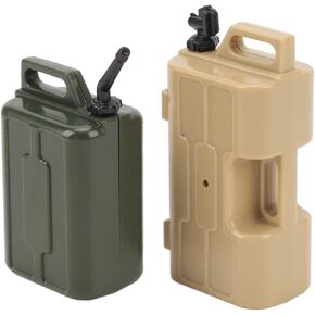 1/10 Scale Simulation Gas Fuel Can Set Plastic Mini Fuel and Mini Gas Can for SCX10 1/10 RC Crawlers Red and Blue Ism of Your RC Crawl Simulation TankSimulation (Red+Blue)