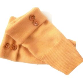 Fingerless Gloves Orange One Size Fits Most Merino Wool Cashmere Silk Knit Women's Arm Warmers Texting Cuffs Handmade Free Shipping