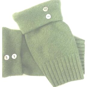 قفازات بدون أصابع الطحلب الخضراء مقاس واحد يناسب أكثر من 40 ٪ من الكشمير 60 ٪ Lambswool متماسكة للنساء تدفئة الذراع