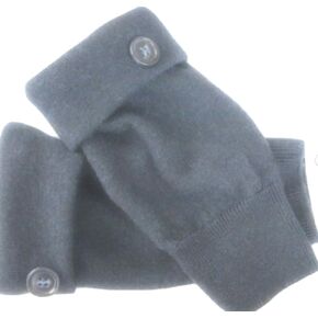Fingerless Gloves Blue Navy Dark 100% Merino Wool Knit Women's One Size Fits Most Arm Warmers Texting Cuffs Handmade Free Shipping