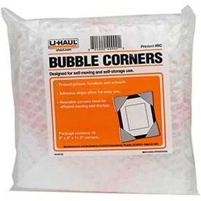 U-Haul Bubble Corners for Picture Frame and Artwork Protection - 16 Corners - 8" x 8" x 11.3" Corners