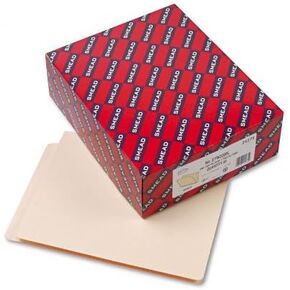 Smead 24275 1 1/2 Inch Expansion Folders Straight End Tab Letter Manila 50/Box