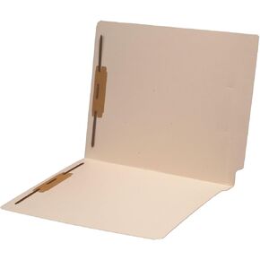 SMD34115 Compatible 11 pt Manila Folders, Full Cut 2-Ply End Tab, Letter Size, Fastener Pos #1 & #3 (Box of 50)