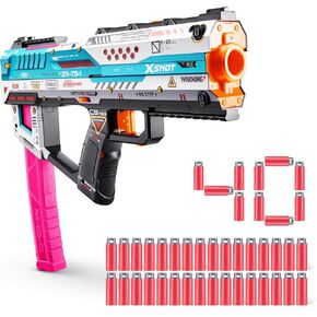 XSHOT Skins Pro Series Fury-X (40 Darts) Outdoor Foam Blaster by ZURU for Ages 14+, Air Pocket Technology Darts, Outdoor Toy for Boys and Girls, Teens and Adults
