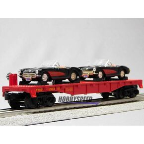 MTH RALKKING SANTA FE FLAT CAR W/CHEVY CORVETTES ATSF 30-76876