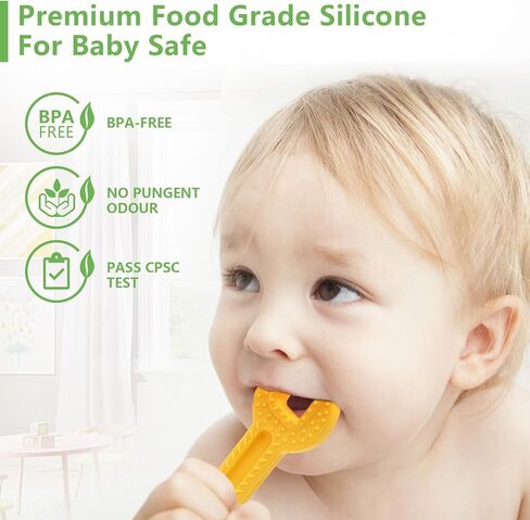 حلقات تسنين من السيليكون للأطفال، حلقات تسنين بالفريزر للأطفال، ألعاب تسنين من السيليكون للأطفال، ألعاب مضغ للأطفال لتخفيف آلام التسنين، ألعاب حسية للأطفال، ألعاب تسنين مجمدة للأطفال - 4 عبوات in Kuwait