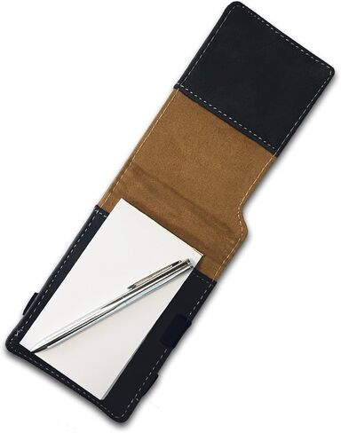 LaserGram Mini Padfolio with Notepad and Pen, Electrician, Personalized Engraving Included (Black with Gold) in Saudi Arabia