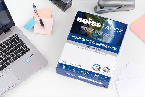 Boise Paper Premium Multipurpose Copy Paper | 8.5" x 11" Letter | 97 Bright White, 24 lb. | 10 Ream Carton (5,000 Sheets) in Saudi Arabia