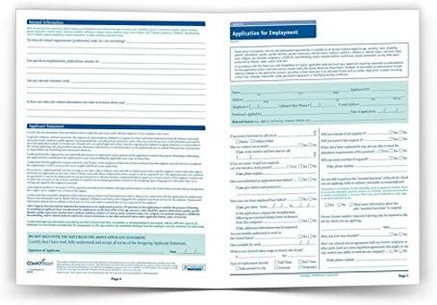 Florida State-Compliant Employment Application|8 ½"x11 |50 Pack| in Saudi Arabia