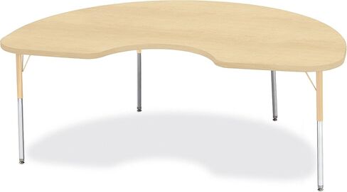 Jonti-Craft Berries 6423JCA251 جدول نشاط الكلى ، A-Height (24 "-31" ارتفاع قابل للتعديل) ، 48 "× 72" ، القيقب/القيقب/الإبل in Kuwait