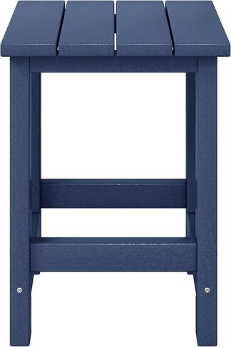 WestinTrends Malibu Kids Outdoor Patio Furniture HDPE Adirondack Square Side Table, Navy Blue in Saudi Arabia