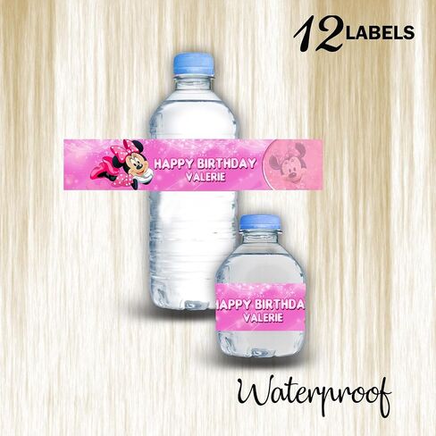 Bottle Water Waterproof Stickers - Customizable - 12Pack (Classic Micke) in Saudi Arabia