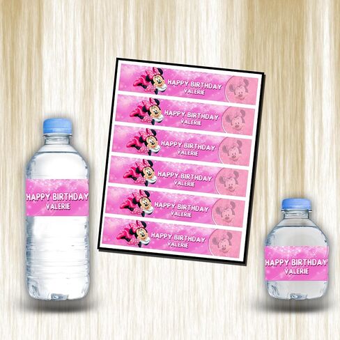 Bottle Water Waterproof Stickers - Customizable - 12Pack (Classic Micke) in Saudi Arabia