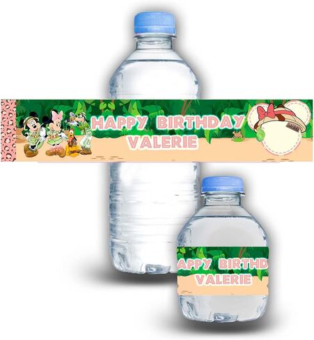 Bottle Water Waterproof Stickers - Customizable - 12Pack (Classic Micke) in Saudi Arabia