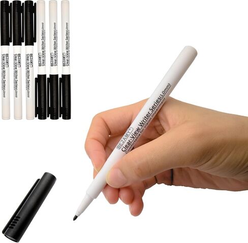 (نصيحة رصاصة -1.0 مم ، حبر أسود قائم على الماء ، حزمة من 12) كاتب واضح في كتابة القلم الجريء ، أداة كتابة منخفضة الرؤية للضعف المرئي ، الرائحة ، غير سامة ، بدون زيت ، خالية من الكحول in Kuwait