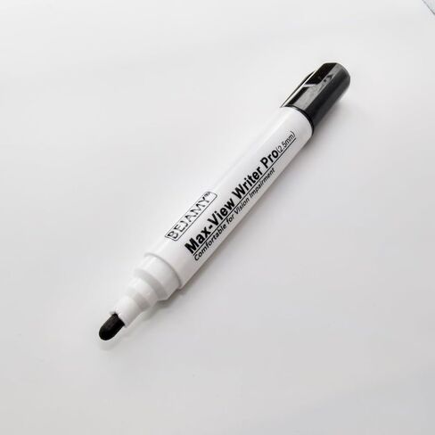 (Bullet Tip-2.5mm Line, PACK of 12, Black Water-Based ink) Max-View Writer Pro Bold Writing Pen, Low Vision Assistive Writing Tool for Visual Impairment,Odorless,Non-Toxic,No Oil,Alcohol Free in Saudi Arabia
