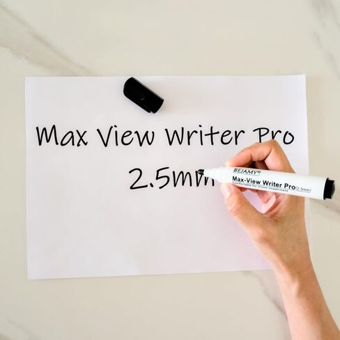 (نصيحة رصاصة -2.5 مم ، حزمة من 12 ، حبر أسود قائم على الماء) Max-View Conster Pro Bold Bold Pen ، أداة كتابة مساعدة منخفضة في الرؤية للضعف البصري ، الرائحة ، غير سامة ، بدون زيت ، خالية من الكحول in Kuwait