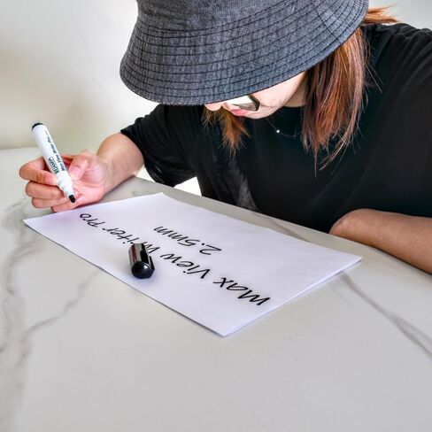 (نصيحة رصاصة -2.5 مم ، حزمة من 12 ، حبر أسود قائم على الماء) Max-View Conster Pro Bold Bold Pen ، أداة كتابة مساعدة منخفضة في الرؤية للضعف البصري ، الرائحة ، غير سامة ، بدون زيت ، خالية من الكحول in Kuwait