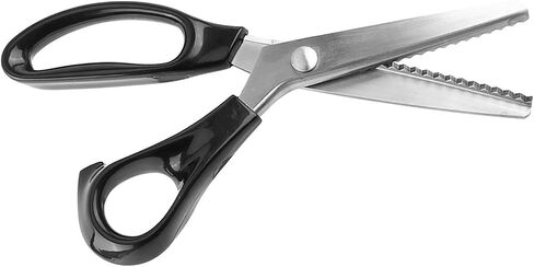 Aramox Pinking Shears, Not Easy Edge, Pinking Shears Edge, Pinking Shears to Damage Shears, Bearing Joint Convenient to Use Fine Workmanship for Professionals Fabrics Linings (3mm) in Saudi Arabia
