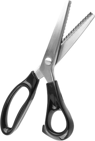 Aramox Pinking Shears, Not Easy Edge, Pinking Shears Edge, Pinking Shears to Damage Shears, Bearing Joint Convenient to Use Fine Workmanship for Professionals Fabrics Linings (3mm) in Saudi Arabia