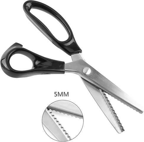 Aramox Pinking Shears, Not Easy Edge, Pinking Shears Edge, Pinking Shears to Damage Shears, Bearing Joint Convenient to Use Fine Workmanship for Professionals Fabrics Linings (3mm) in Saudi Arabia