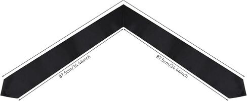 Custom White Stole Graduation. Satin Sash for Class of 2024, Black Girl Magic Design, Perfect for Ceremonies & Honors (Black) in Saudi Arabia