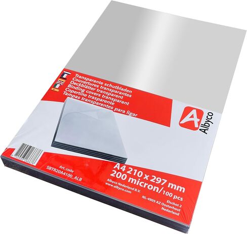 Transparent Glossy Covers, PVC Binding Covers, Thickness 0.20 mm/200 microns, Size A4 (210 x 297 mm), PVC Plastic Sheets in Saudi Arabia