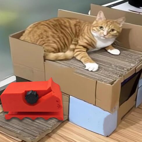 Creative Cat Scratfer Board Catter Cat Catter Cardboard Critter ، 3D Printing Cardboard Cutter ، Tool Tool ، Cardboard Handheld Cardboard Recyling Tool ، Cardboard Cutter for Cat (Red) in Saudi Arabia