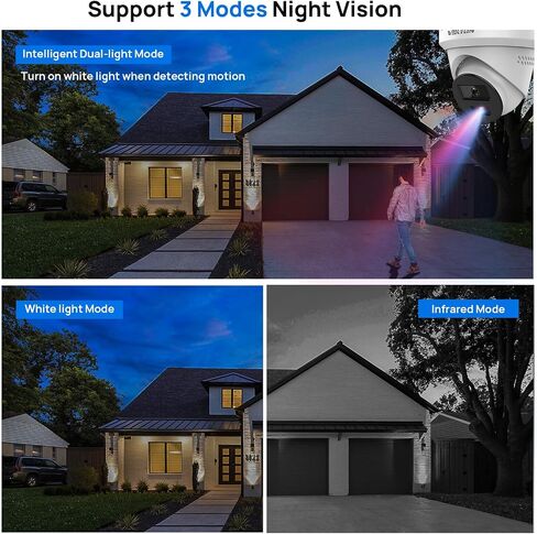 متوافق مع كاميرا Hikvision 4MP Varifocal IP PoE، كاميرا أمان زووم بصري، عدسة 2.8-12 مم، كشف الإنسان/المركبة، رؤية ليلية ملونة EXIR 164ft، H.265+، 120dB WDR، MicroSD(512G) in Kuwait
